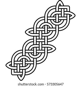 Element of Scandinavian or Celtic ornament 