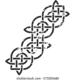 Element of Scandinavian or Celtic ornament 