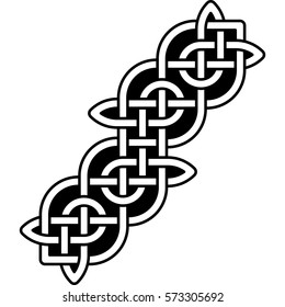 Element of Scandinavian or Celtic ornament 