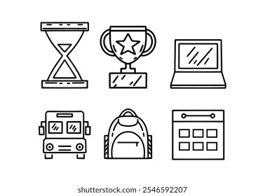  element school and education icons