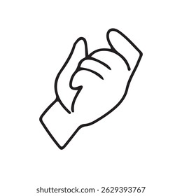 element stock. Hand poses icon 
