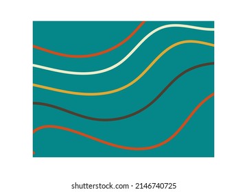 Element in the style of 1970s good vibes. Psychedelic fun element for design. Vector clipart in retro style. Use for printing, stickers, wallpaper, packaging, logos, decoration.