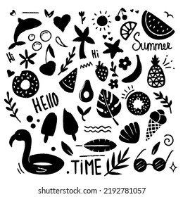 Element summer for template, design, wallpaper print