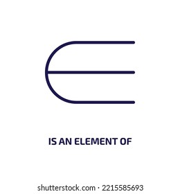 es un elemento del icono de símbolo de la colección de educación. La línea delgada es un elemento de símbolo, colección, icono de contorno comercial aislado en fondo blanco. El vector de línea es un elemento del signo de símbolo, 