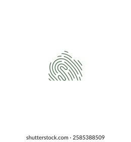 element technology fingerprint icon logo