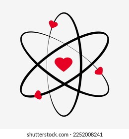 Element and this love with love and hearts - Valentine's Day Art Print. - Valentine's Day Art Print. Valentine's day template or background for Love and Valentine's day concept