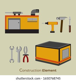 Element tool vector industry with equipment