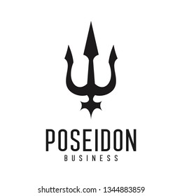 Element Trident Poseidon Logotype Templatelabels Logo Stock Vector ...