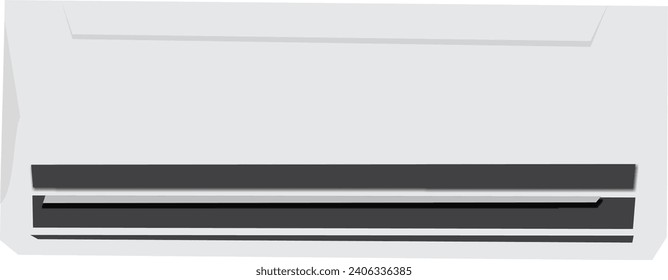 element vector of air conditioner with gray color