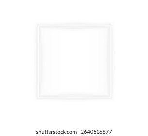 Element, vector, decorative, border with neon square shine and glowing frame pattern. PNG overlay with element, vector, decorate, decorative, blank. Transparent PNG included.