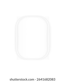 Element, vector, decorative, border with neon square shine and glowing frame pattern. PNG overlay with element, vector, decorate, decorative, blank. Transparent PNG included.