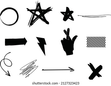element Vector set for ornament Design