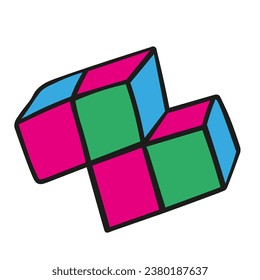 element in vector. subcultural object in flat style. icon template for print website app poster sticker. children teen icons series