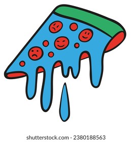 element in vector. subcultural object in flat style. icon template for print website app poster sticker. children teen icons series