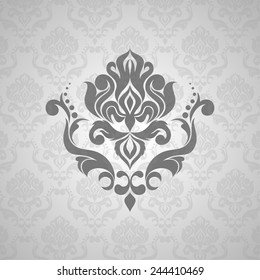 Element of vintage wallpaper. on a light gray background