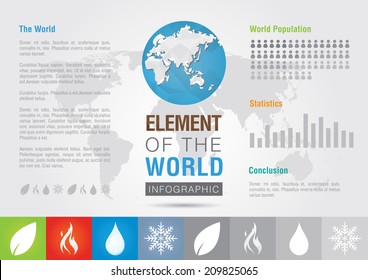 Element of the world. Icon symbol signage Info graphic. Creative Marketing. Business SUccess
