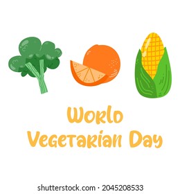 element world vegetarian day illustration