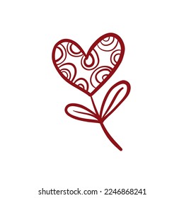 Element for your design
with red and love. Vector drawing