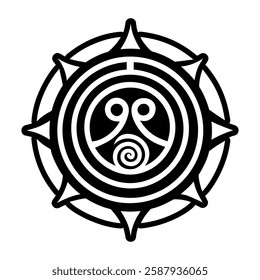 Elemental symbol icon in filled style