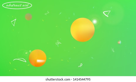 Elementary colorific illustration mesh. Background texture, graphic. Crisp space fantasy. Green colored. The good design space background illustration. Colorful new stars design.