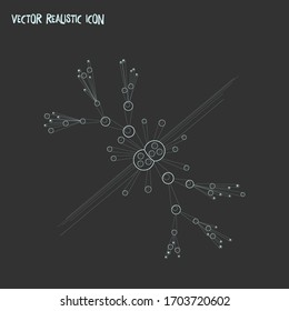 Elementary particle physics icon line element. Vector illustration of elementary particle physics icon line isolated on clean background for your web mobile app logo design.