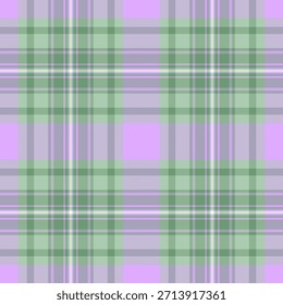 Cuadros elementales a cuadros sin costuras, Vector de textura de patrón elegante. Fondo de tela de tartán textil fundido en colores pastel y paleta de colores claros.