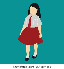 elementary school boy simple vector design
