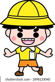 Niños de la escuela primaria material ilustrativo lindo