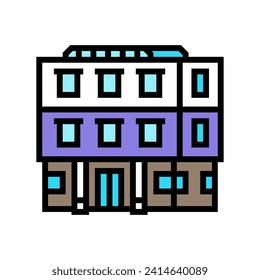 elementary school building color icon vector. elementary school building sign. isolated symbol illustration