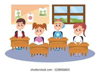 Elementary School Cartoon Stock Vector (Royalty Free) 1238506825 ...