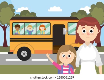 elementary school cartoon