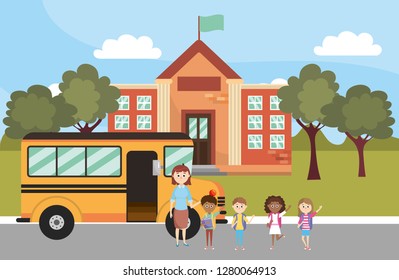 elementary school cartoon