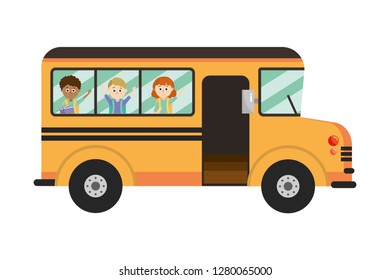 Elementary School Cartoon Stock Vector (Royalty Free) 1280065000 ...