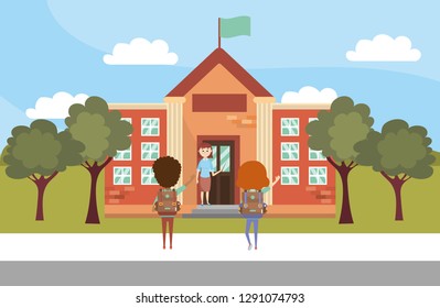 elementary school cartoon
