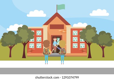 elementary school cartoon