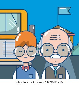 Elementary school cartoons