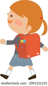 Elementary school first grade school bag children