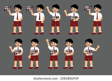 Elementary School Student Activity with uniform