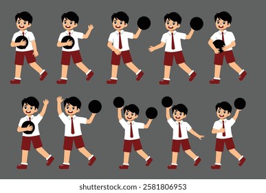 Elementary School Student Activity with uniform
