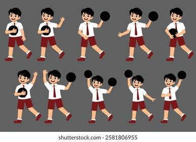 Elementary School Student Activity with uniform