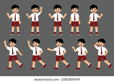 Elementary School Student Activity with uniform