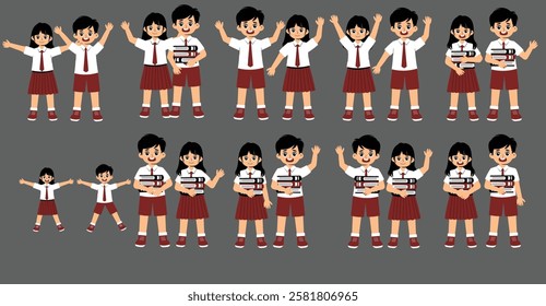 Elementary School Student Activity with uniform