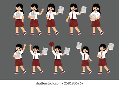 Elementary School Student Activity with uniform