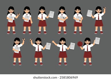 Elementary School Student Activity with uniform