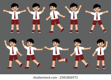 Elementary School Student Activity with uniform