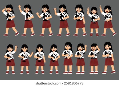Elementary School Student Activity with uniform