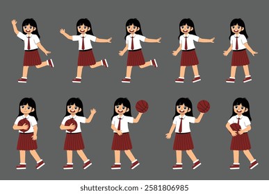 Elementary School Student Activity with uniform