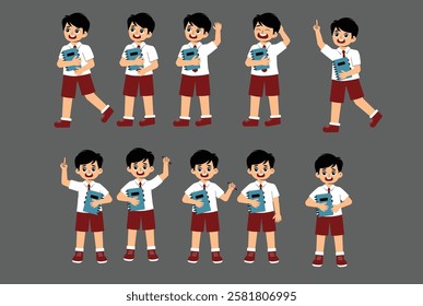 Elementary School Student Activity with uniform