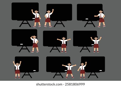 Elementary School Student Activity with uniform