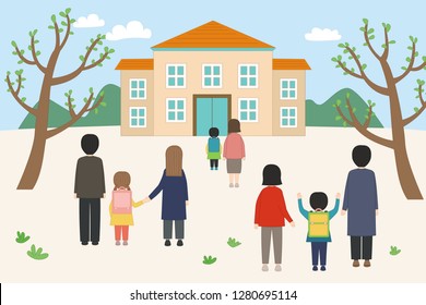 Elementary school students illustration. - Powered by Shutterstock - Get 15% off with code: PIKWIZARD15